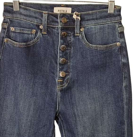 Pistola Dana Button Fly Flare High Rise Classic Fit in Delano Size 26 - Picture 12 of 12